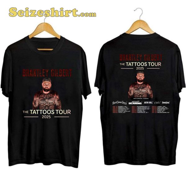 Brantley Gilbert Tattoos Tour Shirt