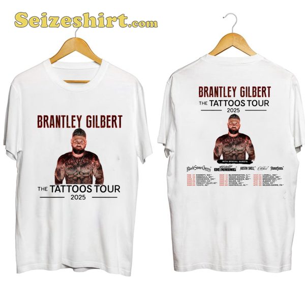 Brantley Gilbert Tattoos Tour Shirt