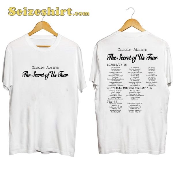 Gracie Abrams The Secret Of Us Tour Shirt