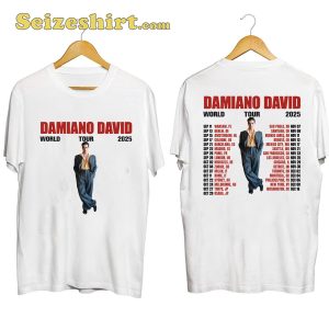 Damiano David World Tour 2025 Shirt