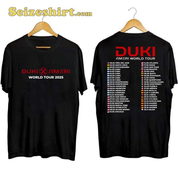 Duki World Tour 2025 Shirt