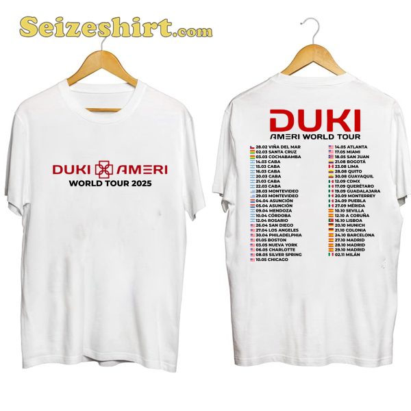 Duki World Tour 2025 Shirt