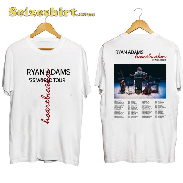 Ryan Adams World Tour 2025 Shirt