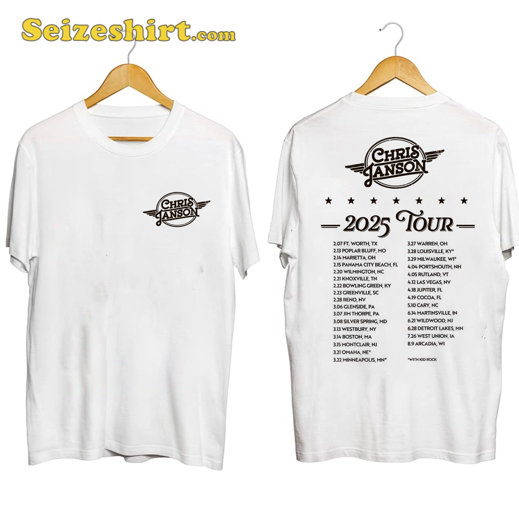Chris Janson Tour 2025 Shirt