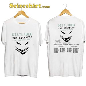 Disturbed The Sickness 25th Anniversary Tour Shirt