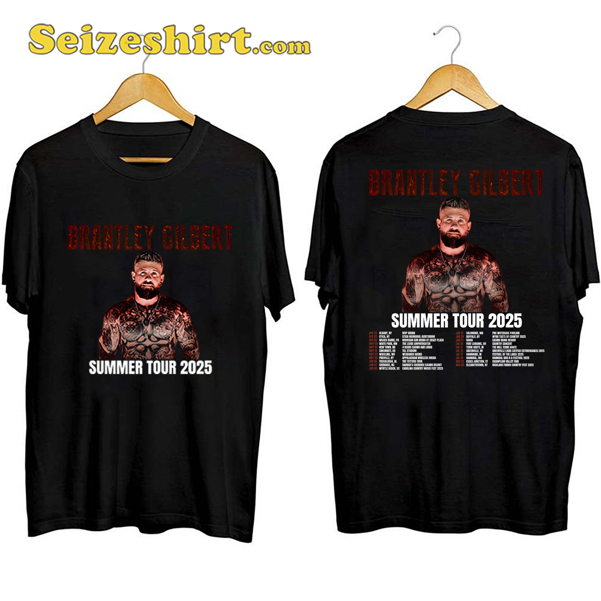 Brantley Gilbert Summer Tour 2025 Shirt