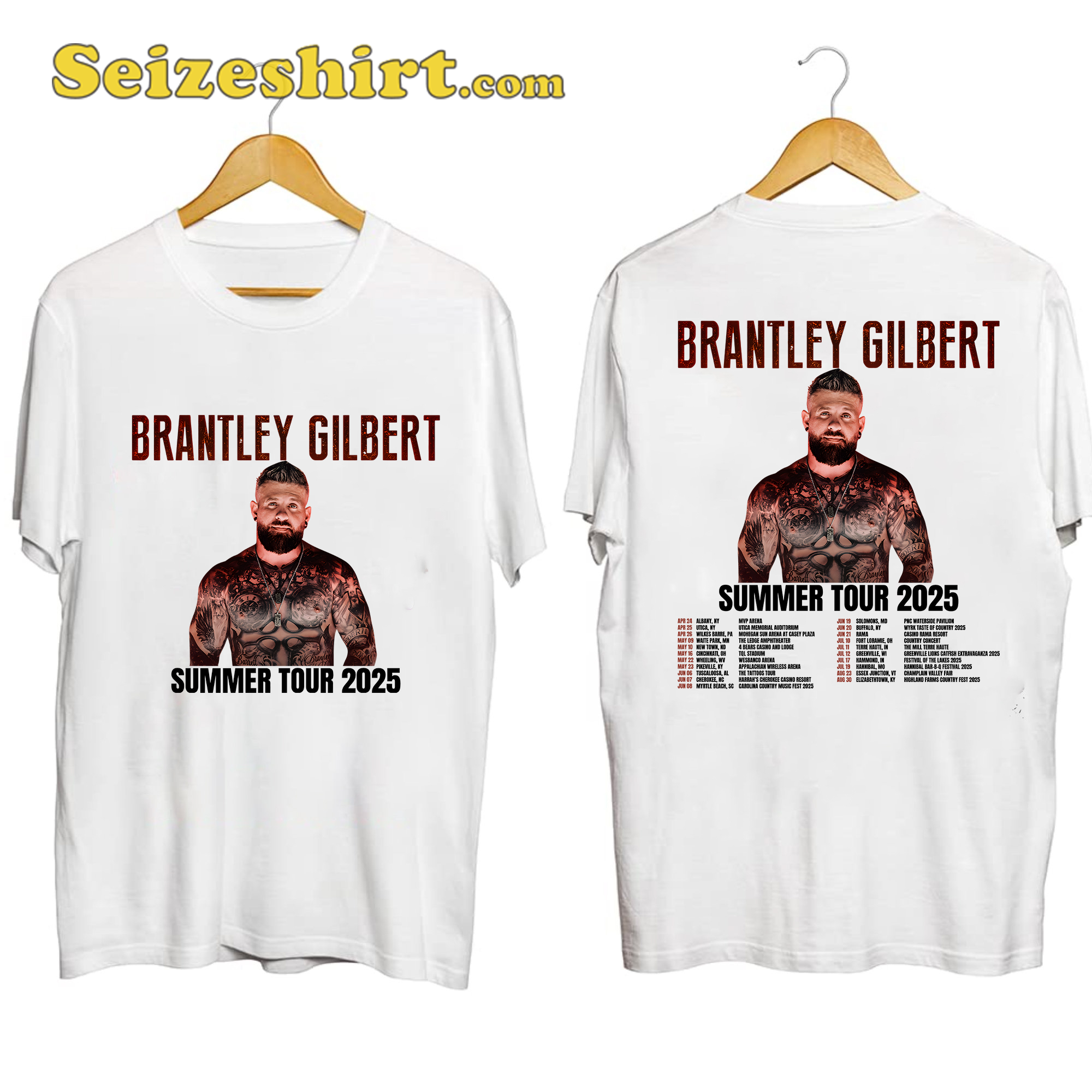 Brantley Gilbert Summer Tour 2025 Shirt