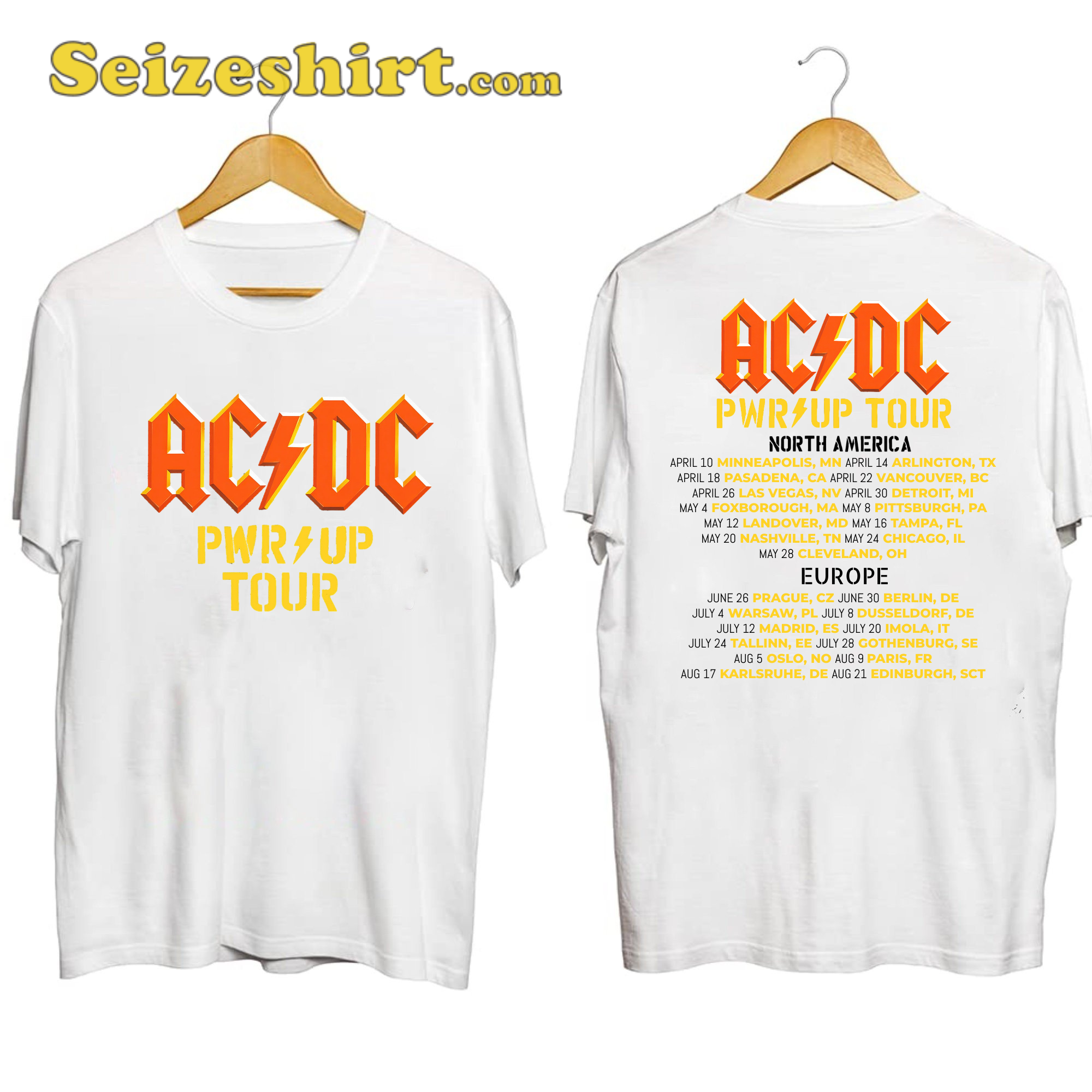 ACDC Band Tour 2025 Shirt