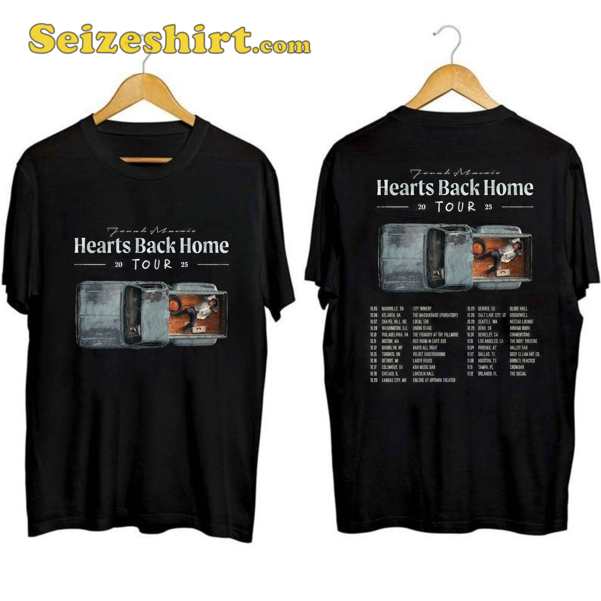 Jonah Marais Hearts Back Home Tour Shirt