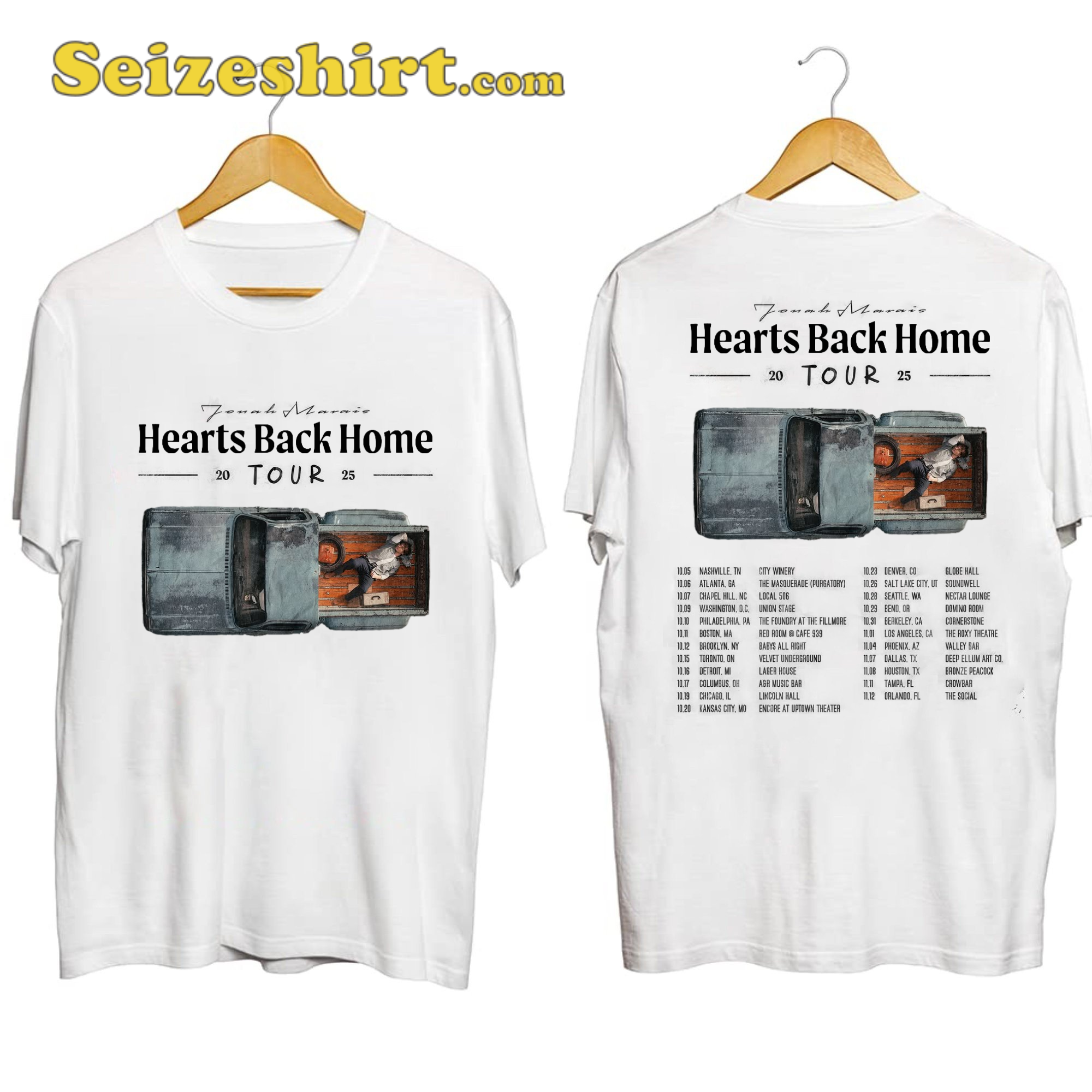 Jonah Marais Hearts Back Home Tour Shirt