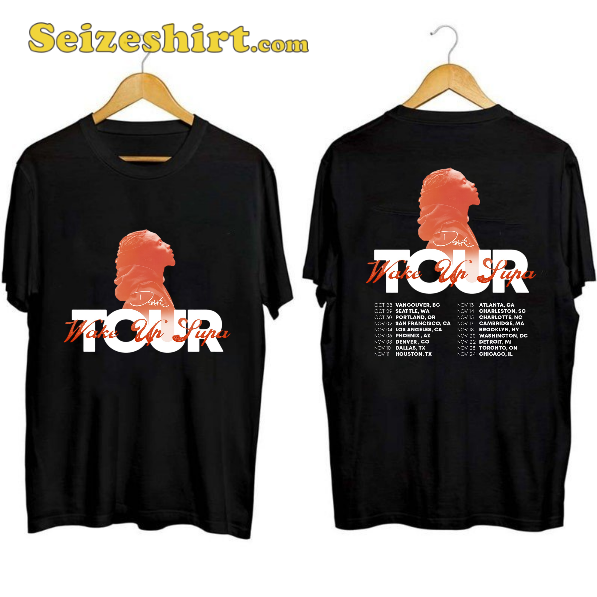 D Smoke Wake Up Supa Tour Shirt