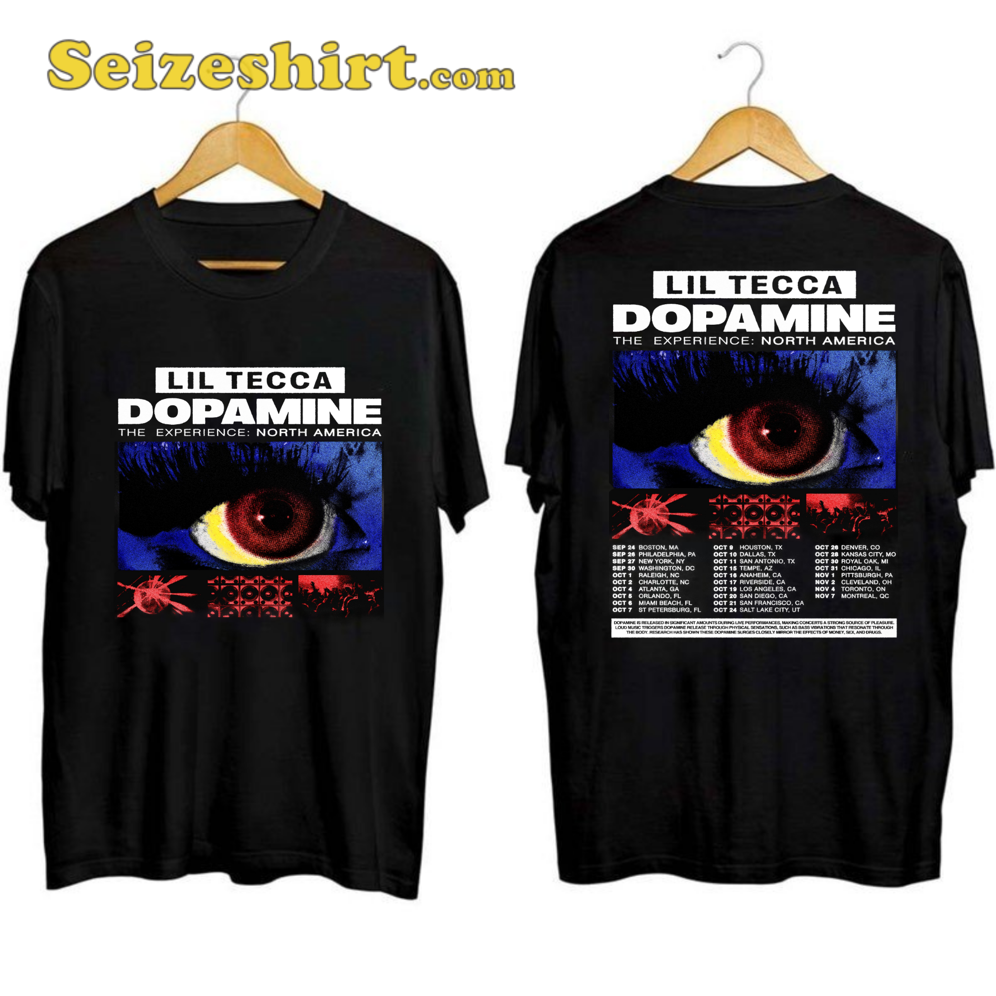 Lil Tecca The Dopamine Experience Tour Shirt